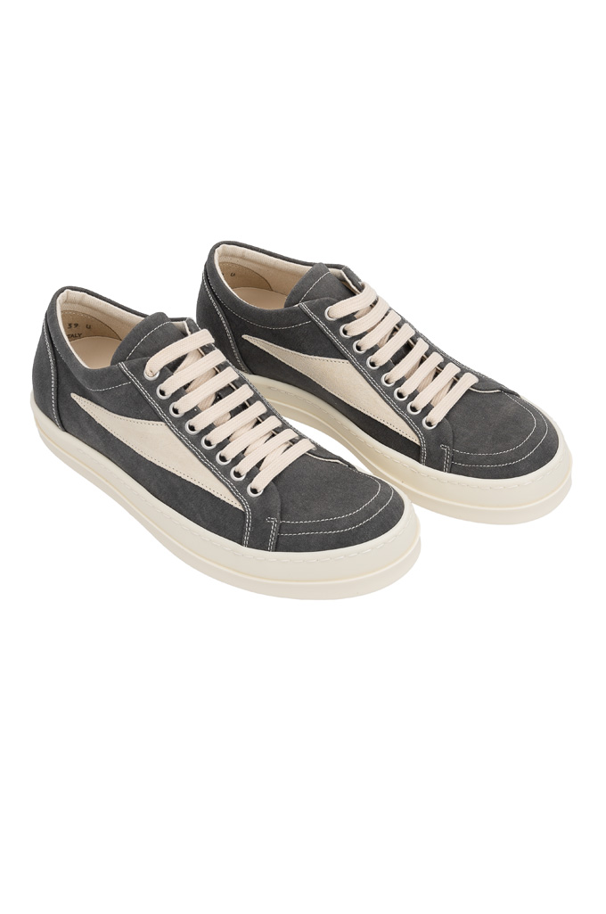 売れ筋商品お見逃しなく Rick Owens DRKSHDW Vintage Sneaks - Overdyed Foil Denim Dark スニーカー
